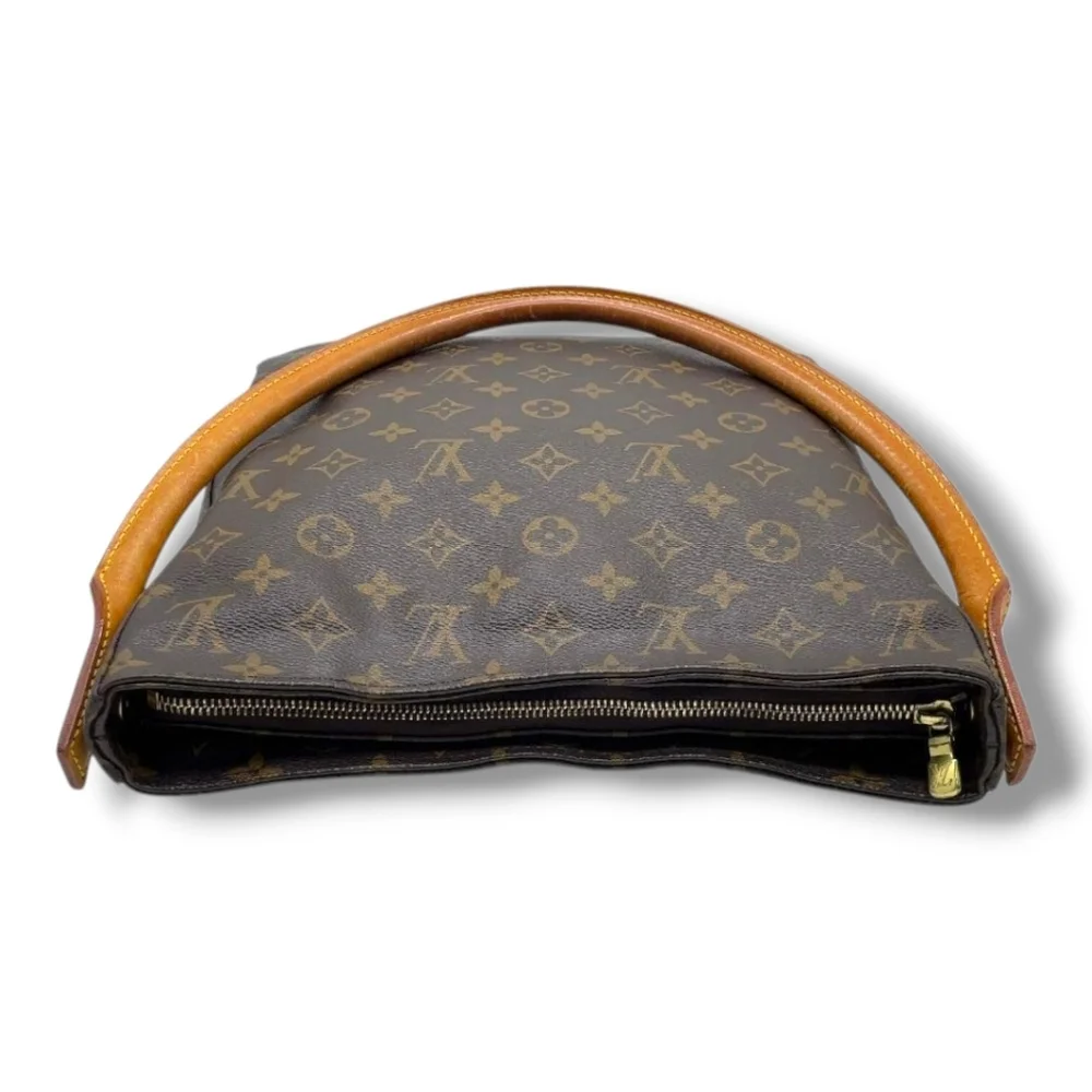 Y2K USA Made Vintage Louis Vuitton GM Looping Monogram Canvas Shoulder Handbag